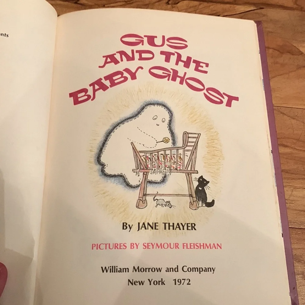 Gus the Ghost vintage hardcover reader elementary children books Jane Thayer